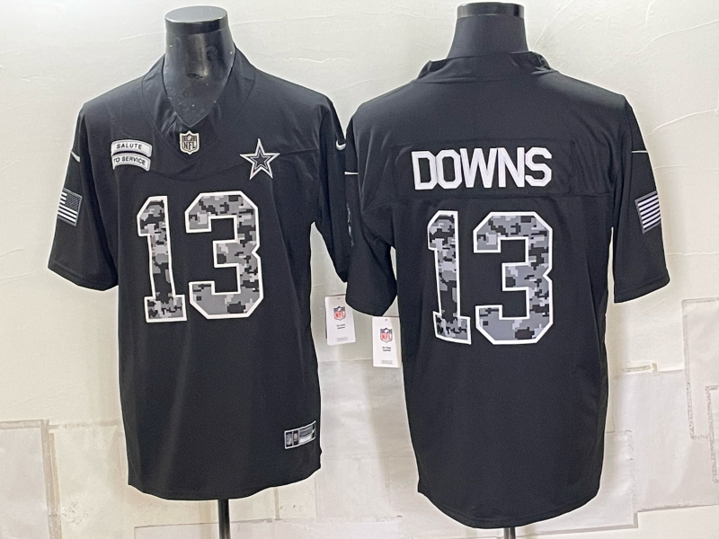 Men 2026 Dallas Cowboys #13 Downs black Nike NFL Jersey 1005002